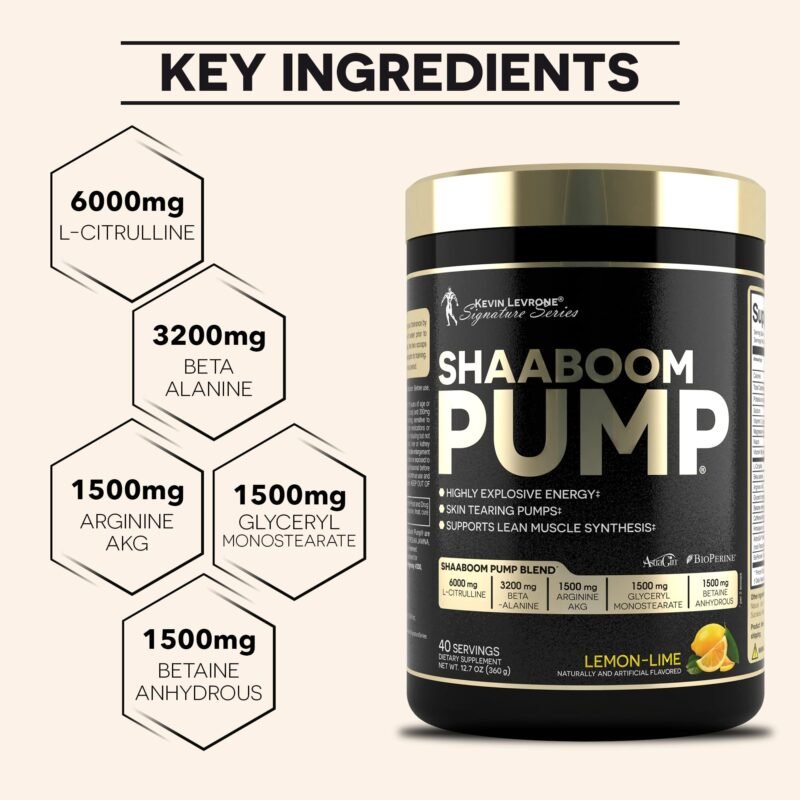 Kevin Levrone Shaboom Pump Pre Workout | 44 Servings | POLAND Made - Image 4