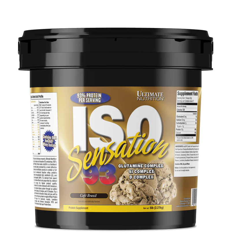 Ultimate Nutrition Iso Sensation Whey, Chocolate Fudge Flavour | improve heart health, muscular power and high carb meal