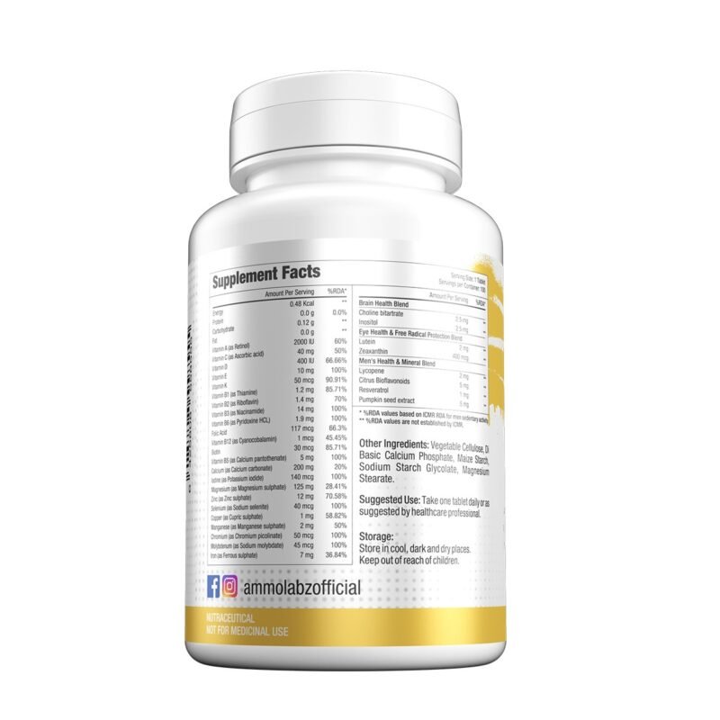 Ammo Labz Premium Multivitamin | 100 Tablets for Daily Support - Image 2