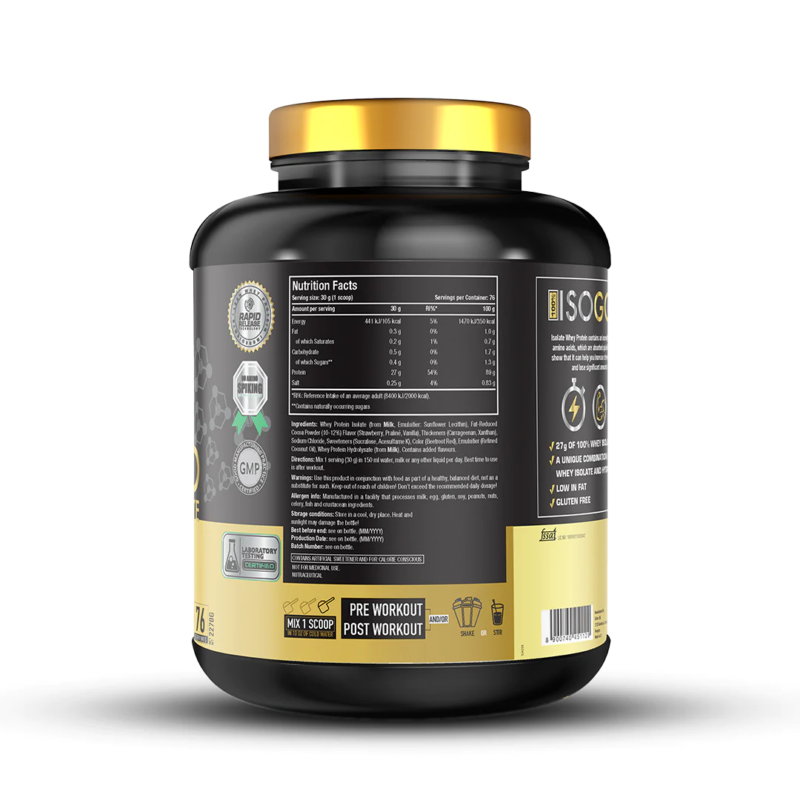 One Science Iso Gold | Low Calorie Protein, Whey Hydrolysate - Image 2