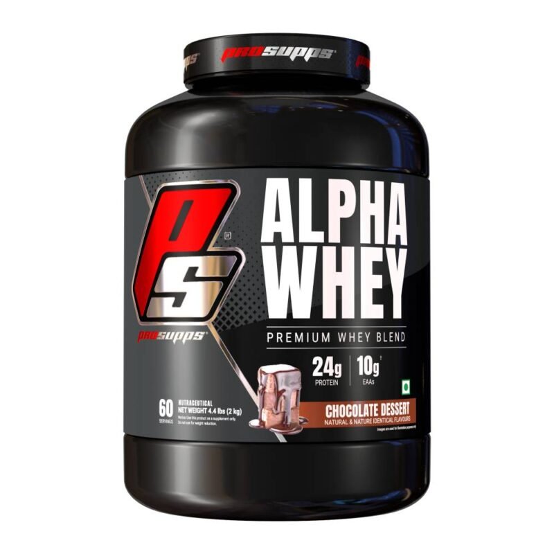 Pro Supps Alpha Whey 2kg - Premium Whey for Muscle Growth | fast absorbing and essential amino acid | support muscle volume