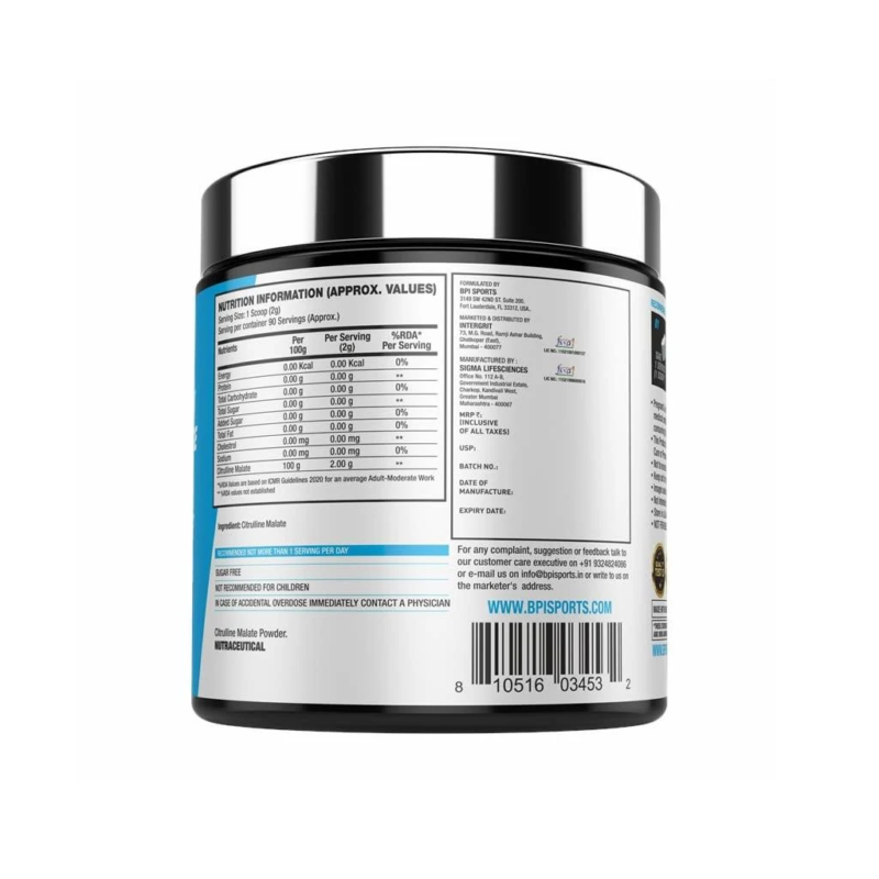 BPI Beta Alanine Powder | 180g, 90 Servings | Enhance Endurance - Image 3