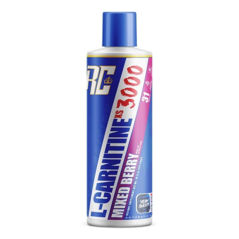 Ronnie Coleman L-Carnitine 3000 mg Liquid | Mixed Berry Flavour | l creatine xs 3000, pantothenic acid and amino acids