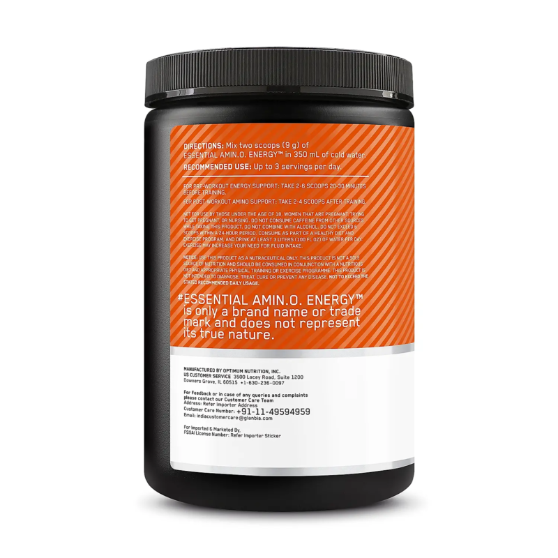 Optimum Nutrition Amino Energy Orange Flavour – Boost Focus - Image 6