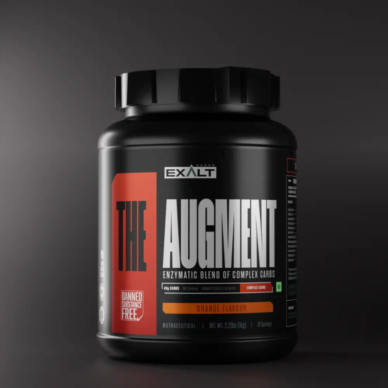 Exalt Supps Augment Complex | 1kg Carbohydrate Powder | Orange flavour & enzymatic blend