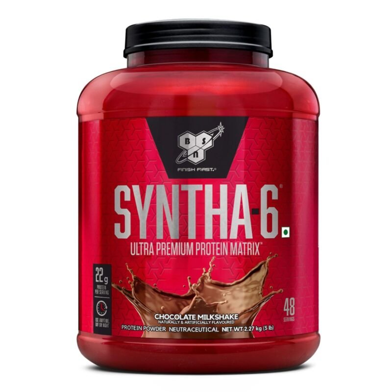 BSN Syntha 6 Protein Powder, 2.27kg, Chocolate Milkshake | essential amino acids | muscle building and repair | isolate hydrolysate & concentrate