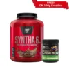 BSN Syntha 6 Protein Powder, 2.27kg, Chocolate Milkshake (Free ON Creatine 100 Gram)