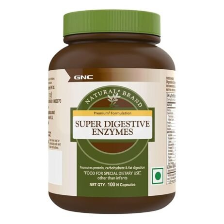 GNC Super Digestive Enzymes Capsules - Supports Healthy Digestion | support healthy digestion, prevents acidity & indigestion | protein and carbohydrates