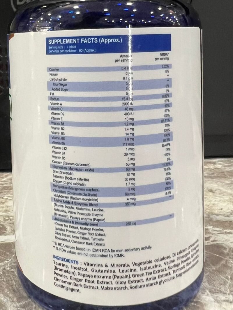 International Protein MultiVitamin – 60 Tablets for Daily Health - Image 3
