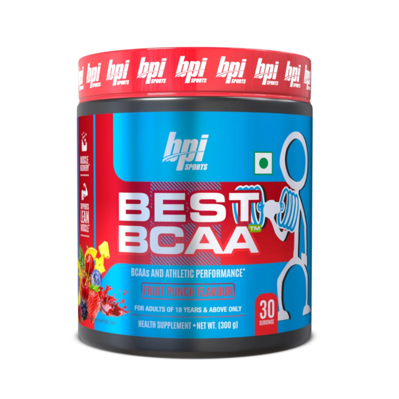 BPI BCAA 30 Servings - Fruit Punch Flavour for Performance