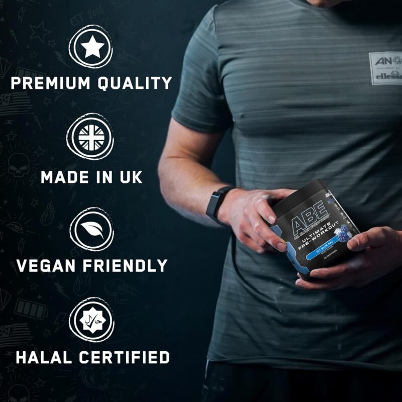ABE Pre Workout - 30 Servings, 2g Beta Alanine, Highly Potent | UK Made - Image 3