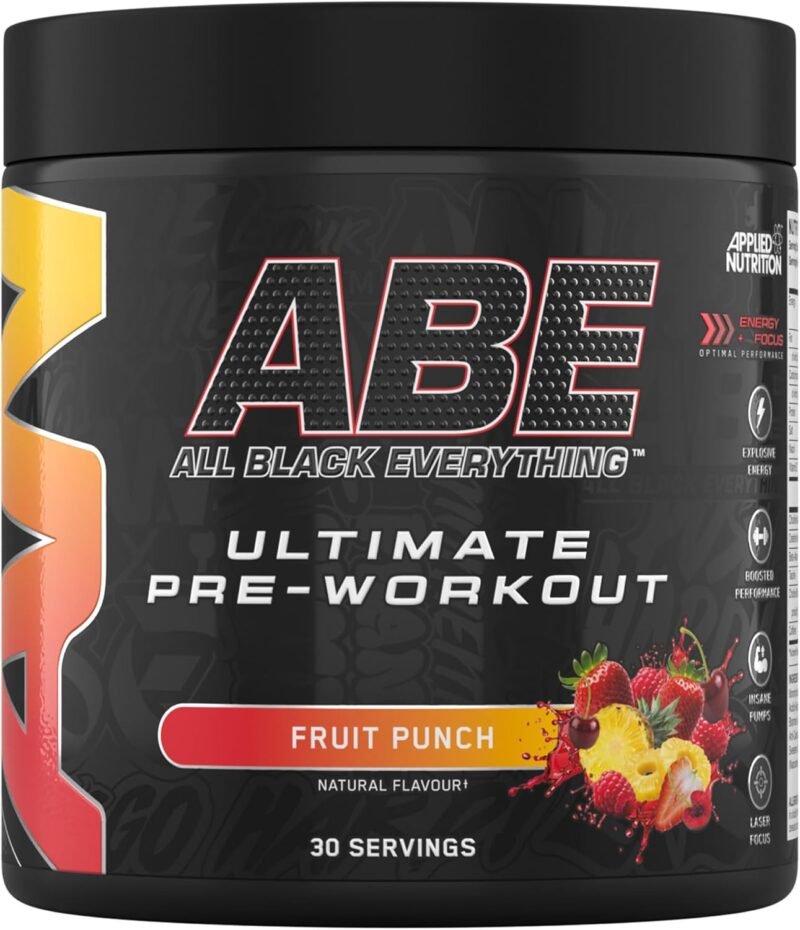 ABE Pre Workout - 30 Servings, 2g Beta Alanine, Highly Potent | UK Made