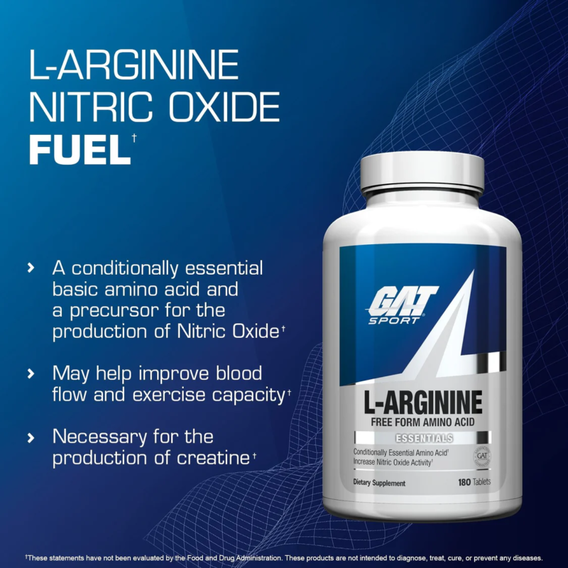 GAT L-Arginine 180 Tablets | Essential Amino Acid - Image 2