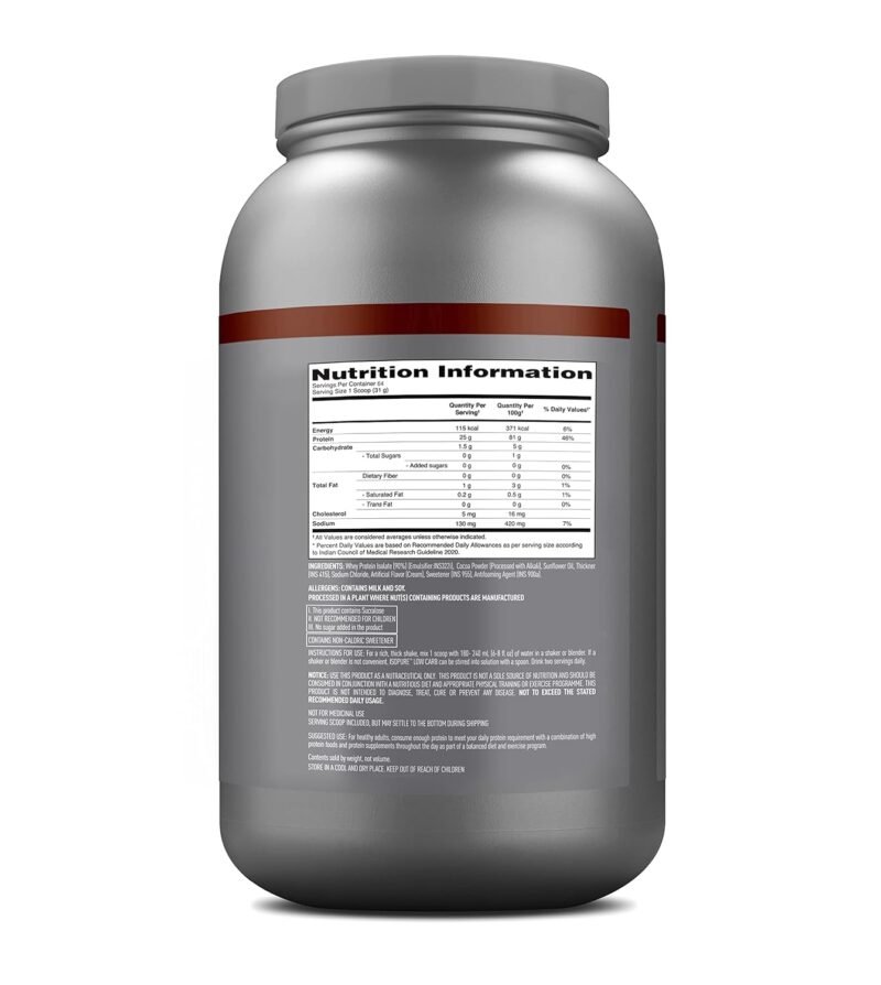 Isopure Low Carb Whey Protein Isolate 2 kg - Image 3