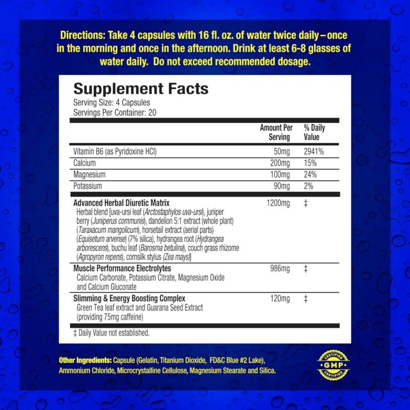 MHP Xpel - Diuretic 80 Capsules | Fast-Acting Weight Loss Pills | USA Made - Image 2
