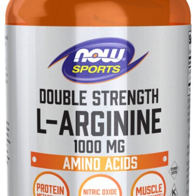 L-Arginine 1000 mg NOW Sports | Double Strength Amino | 60 Tabs