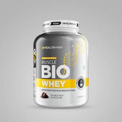 Healthfarm Muscle Whey Protein | Muscle Bio 2kg Powder | GFP