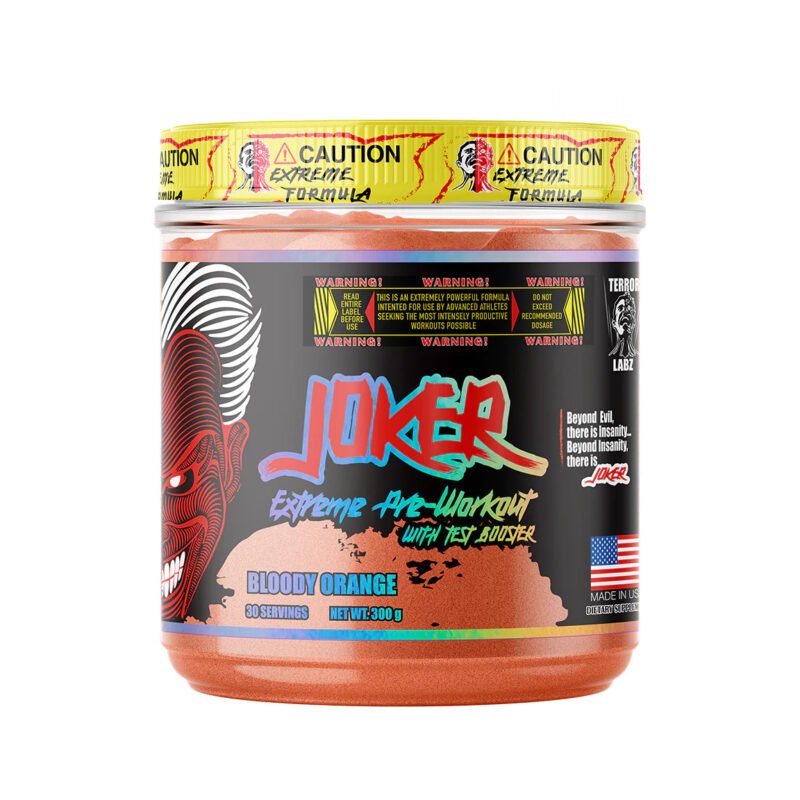 JOKER, Best High Stim Pre Workout with Test Booster for Men, 30serving (300gm), MADE IN USA