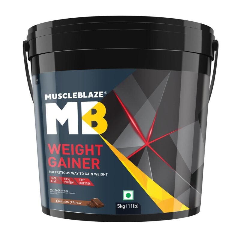 MuscleBlaze Weight Gainer With Added Digezyme Powder (Chocolate), muscle growth, weight gain supplement