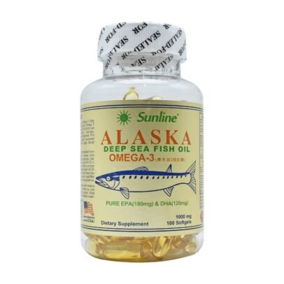 Sunline Alaska Fish Oil Capsules | 100 Softgels Omega-3