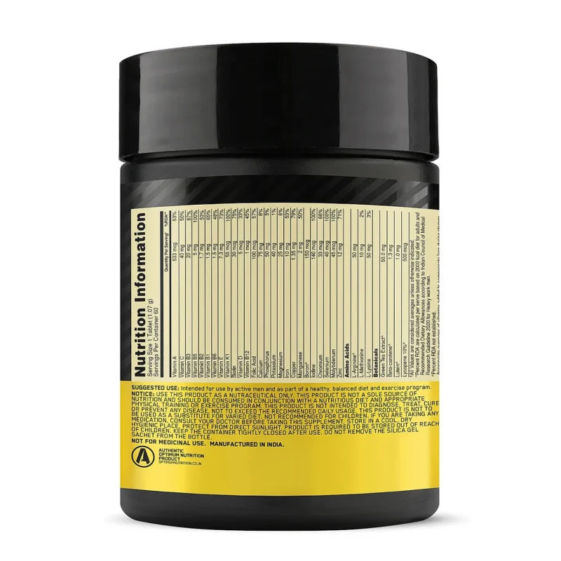 Optimum Nutrition Multi-Vitamin (Men tablets) - Image 3