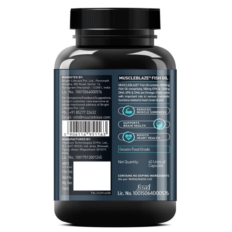 MuscleBlaze (MB) Omega 3 Fish Oil 1000mg - Image 8