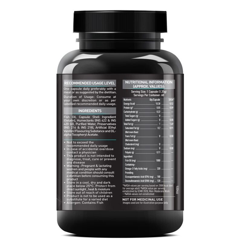 MuscleBlaze (MB) Omega 3 Fish Oil 1000mg - Image 7