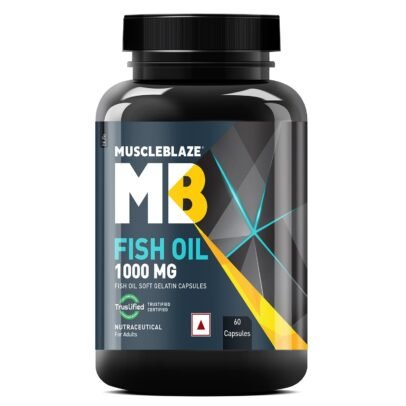 MuscleBlaze (MB) Omega 3 Fish Oil 1000mg