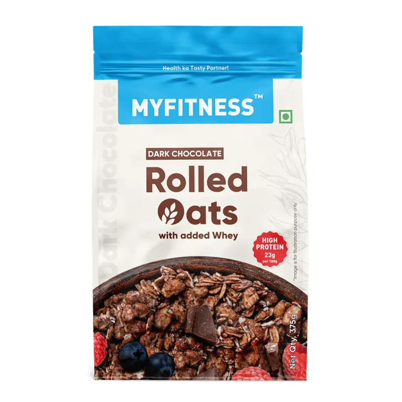 MyFitness Dark Chocolate Rolled Oats 375 gram