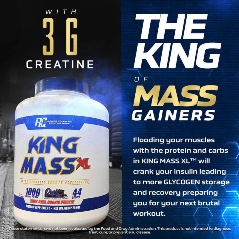 RONNIE COLEMAN ( RC ) King Mass XL - Premium Mass Gainer | Imported from USA - Image 3
