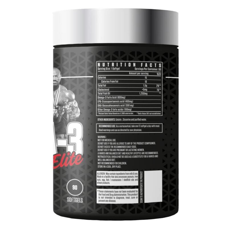 Dexter Jackson Omega 3 Fish Oil | 90 Softgel Capsules | USA - Image 3