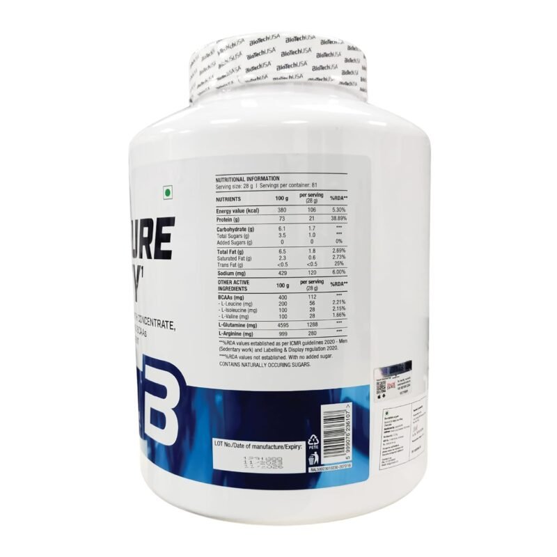 BioTech USA 100% Pure Whey 2.27 kg | Pure Whey Protein - Image 2