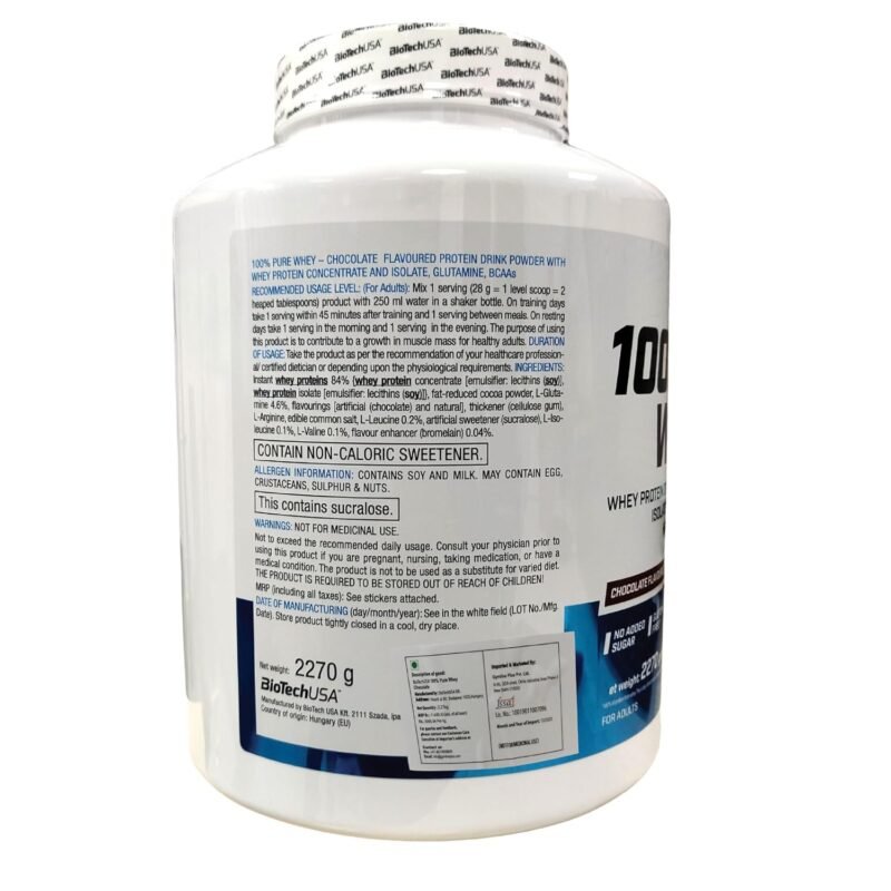 BioTech USA 100% Pure Whey 2.27 kg | Pure Whey Protein - Image 3