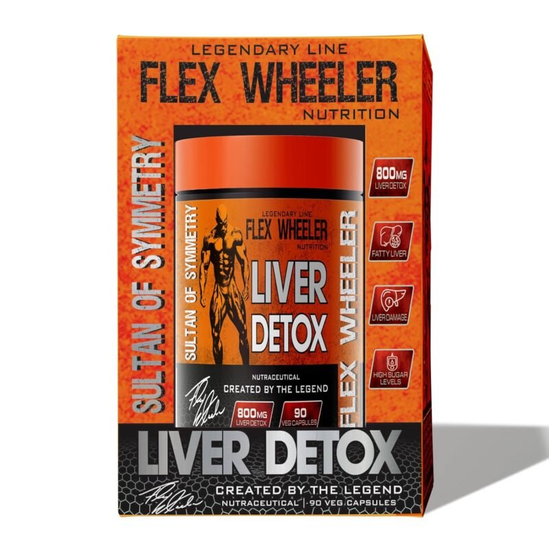 Flex Wheeler Liver Detox | 90 Capsules | Detox Your Liver | USA| turmeric root extract & milk thistle seed powder