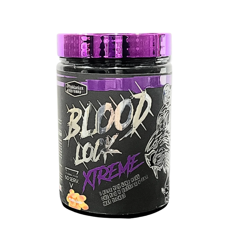 Blood Lock Xtreme Pre Workout | Peach Candy Flavor | promaniax supplements , muscle strength