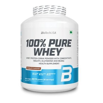 BioTech USA 100% Pure Whey 2.27 kg | Pure Whey Protein and l-arginine and bcaas | muscle recovery & without preservatives