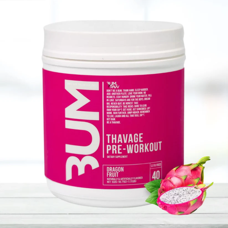 RAW (CBUM) Thavage Pre Workout | 40 Servings | Dragon Fruit flavor