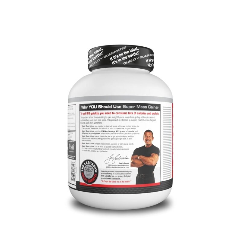 Labrada Super Mass Gainer | Chocolate Flavour | High Calories - Image 2
