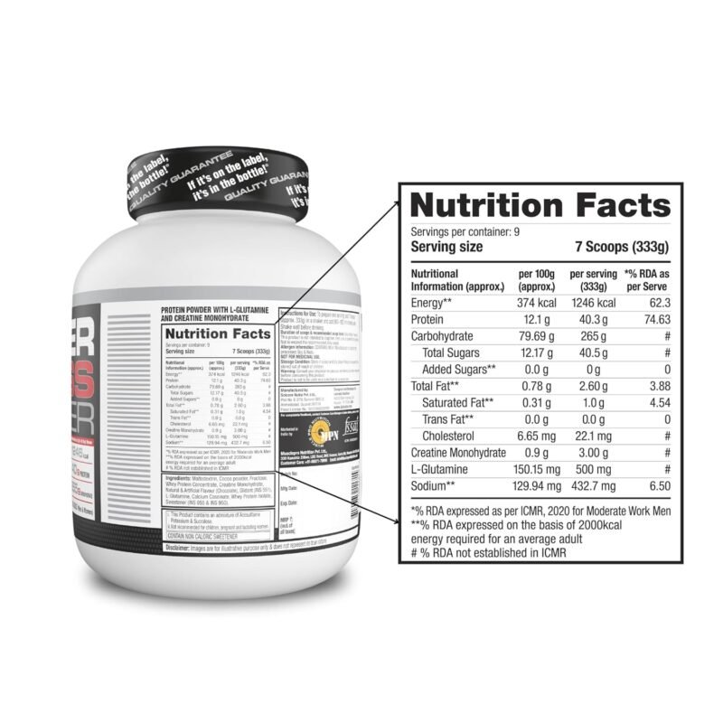 Labrada Super Mass Gainer | Chocolate Flavour | High Calories - Image 3