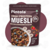 Pintola High Protein Muesli 1 kg | Dark Chocolate Flavor | breakfast foods, almonds & super seeds | zero cholesterol and muscle repair