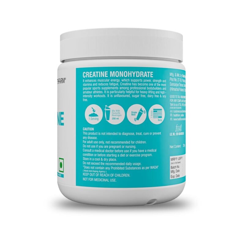 Healthfarm Creatine Monohydrate 250g | Boosts Muscle Power - Image 4