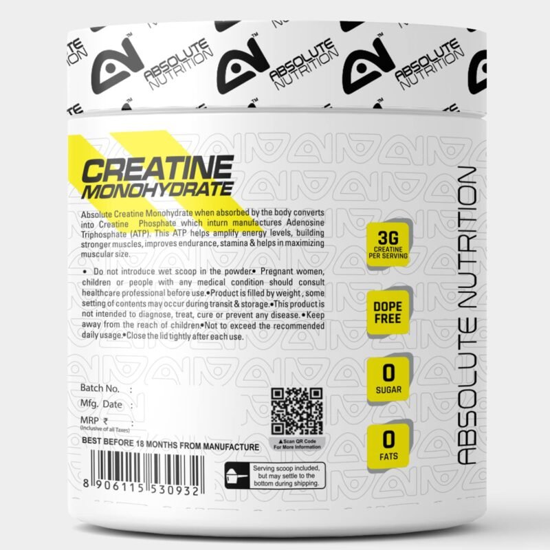 Absolute Nutrition Creatine Monohydrate | 100g | 33+ Servings - Image 5