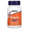 NOW Melatonin 3 mg | 60 Capsules – Supports Sleep & Immunity | gastrointestinal support and healthy sleep cycle | immune support
