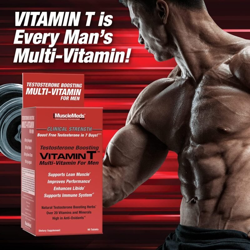 Musclemeds Vitamin T ( Multi-vitamin + Testosterone Booster ) Made in USA - Image 2