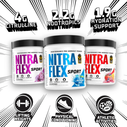 GAT Nitraflex SPORT Pre Workout | Made in USA