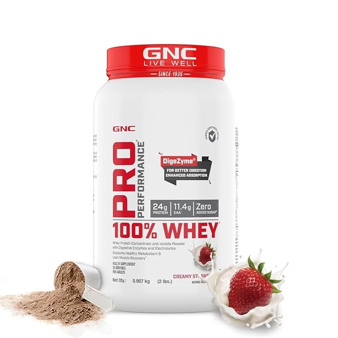GNC Pro Performance 100% Whey Protein – Build Strength