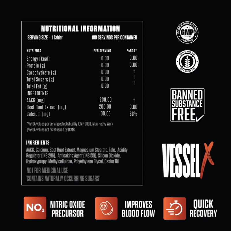 EXALT Supps The Vessel X – 180 Servings | Muscle Pump & L-Arginine Formula - Image 2