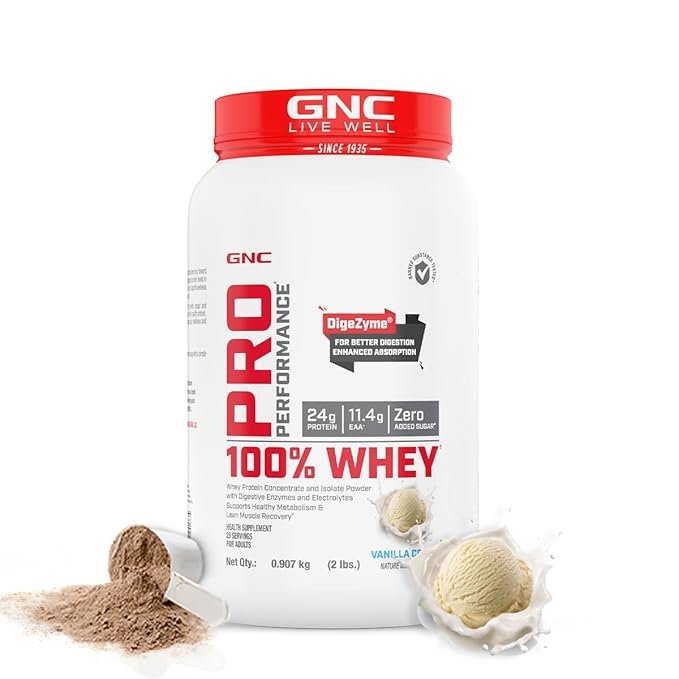 GNC Pro Performance 100% Whey Protein – Build Strength