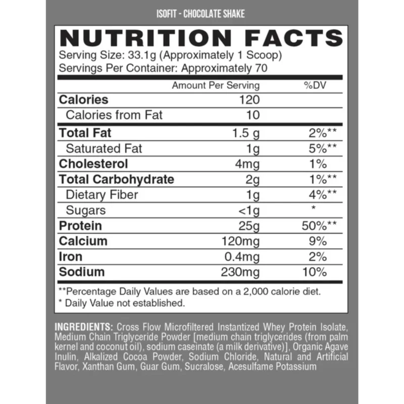 Nutrex ISOFIT 2.31 kg | 70 Servings | Made in USA - Image 2