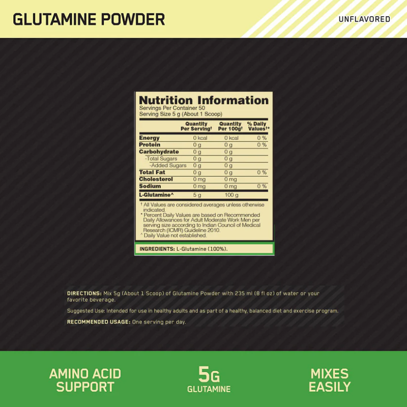Optimum Nutrition Glutamine Powder | Premium 50 Servings - Image 4